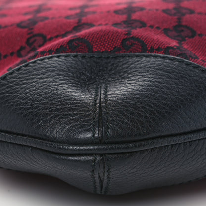 Gucci Nylon Monogram Signature Hobo Shoulder Bag Red 7 of 8