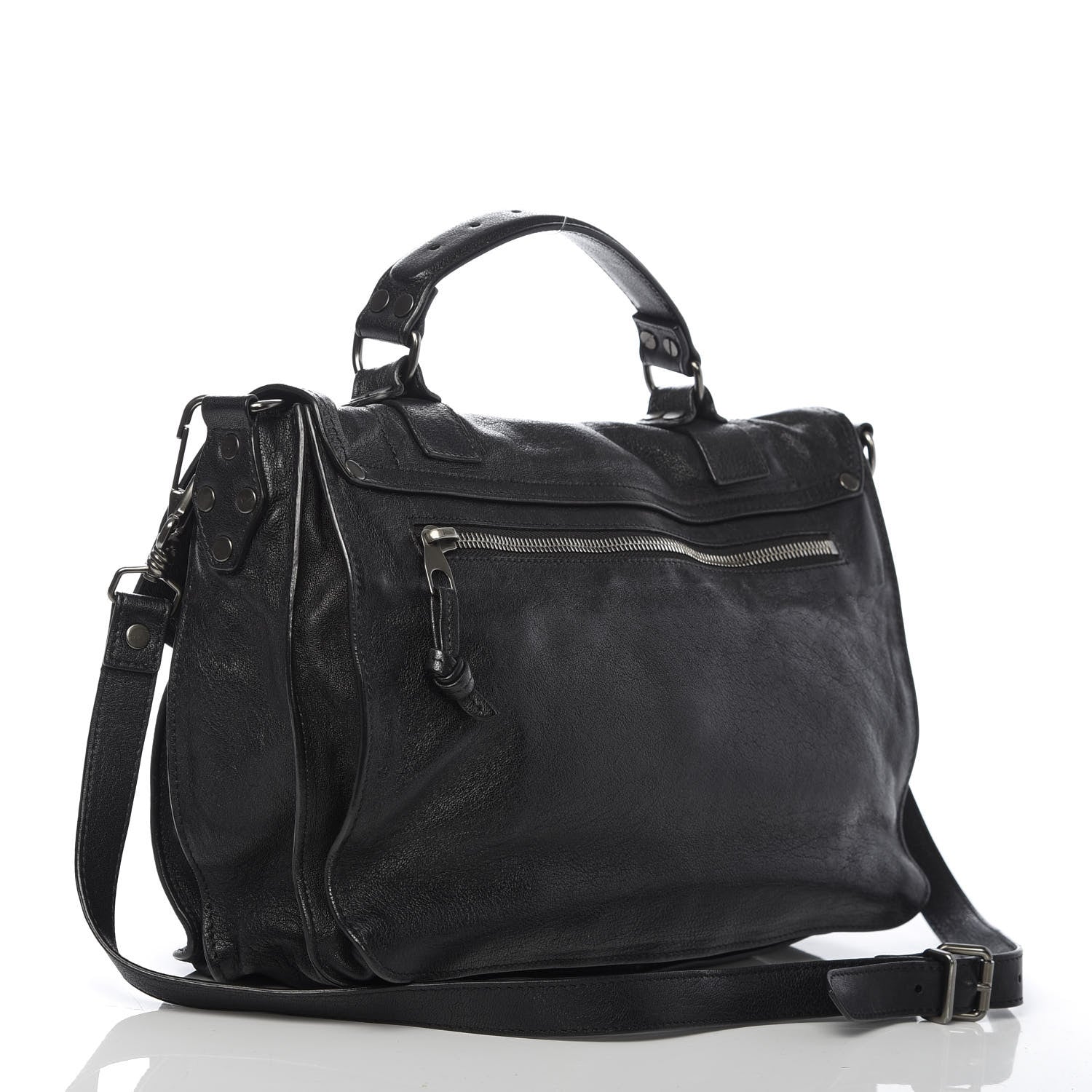 Proenza Schouler Lambskin Medium PS1 Satchel Black 3 of 9