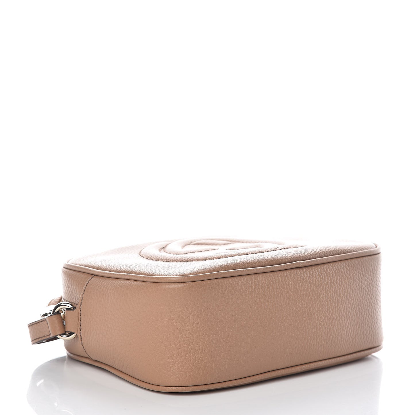 Pebbled Calfskin Small Soho Disco Bag Camelia