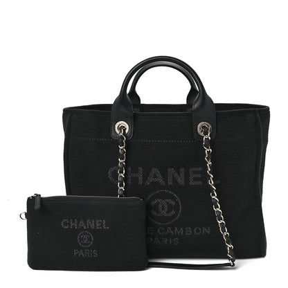 Chanel Mixed Fibers Medium Deauville Tote Black 1 of 13