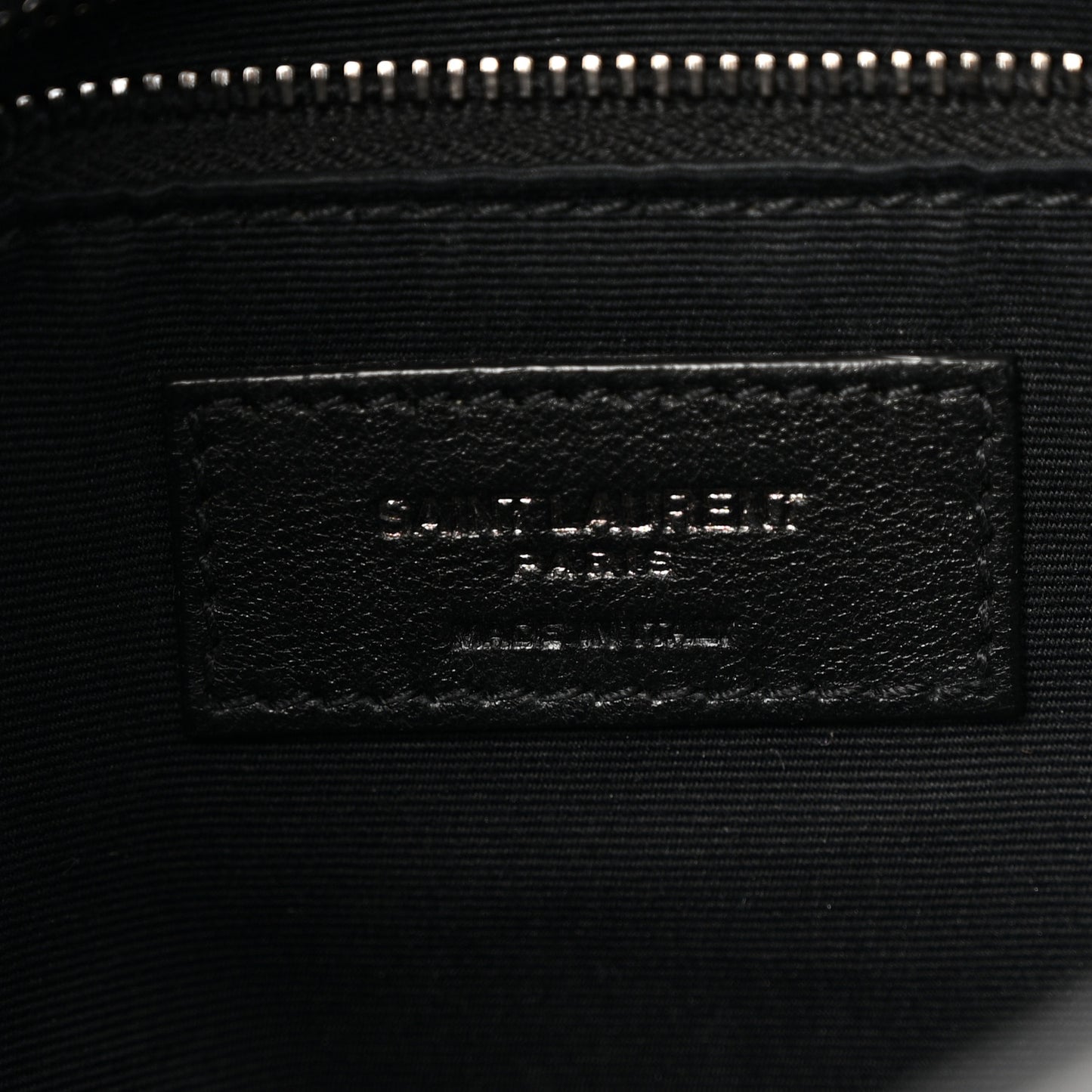 Lambskin Quilted Metal Small Loulou Puffer Monogram Chain Satchel  Black
