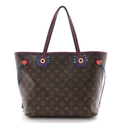 Louis Vuitton Monogram Totem Neverfull MM Magenta 3 of 14