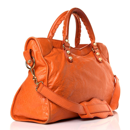Balenciaga Agneau Giant 12 Gold Hardware City Tangerine 4 of 10