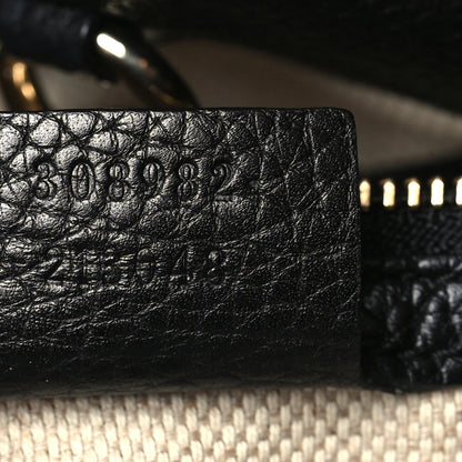 Gucci Pebbled Calfskin Medium Soho Chain Shoulder Bag Black 7 of 10