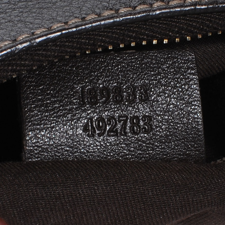 Monogram D Gold Large Hobo Ebony