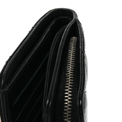 Chanel Patent Quilted Brilliant Zipped Pocket Wallet Black 11 of 11