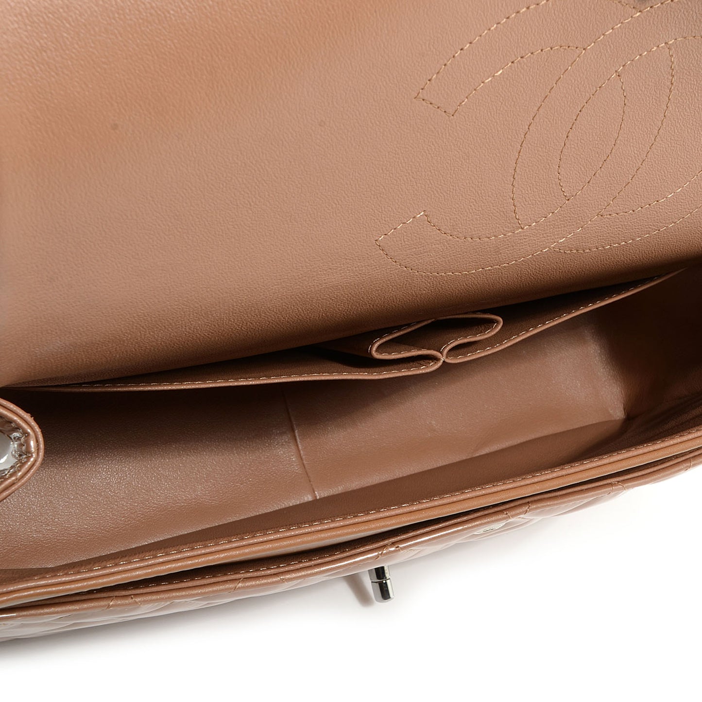 Patent Maxi Double Flap Light Brown
