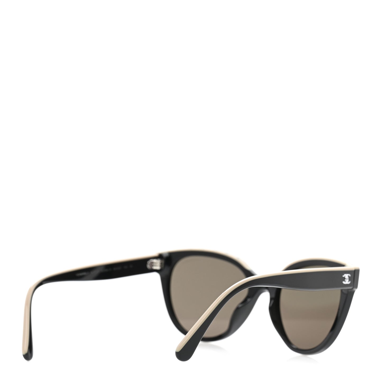 Acetate CC Butterfly Sunglasses 5414-A Black Beige