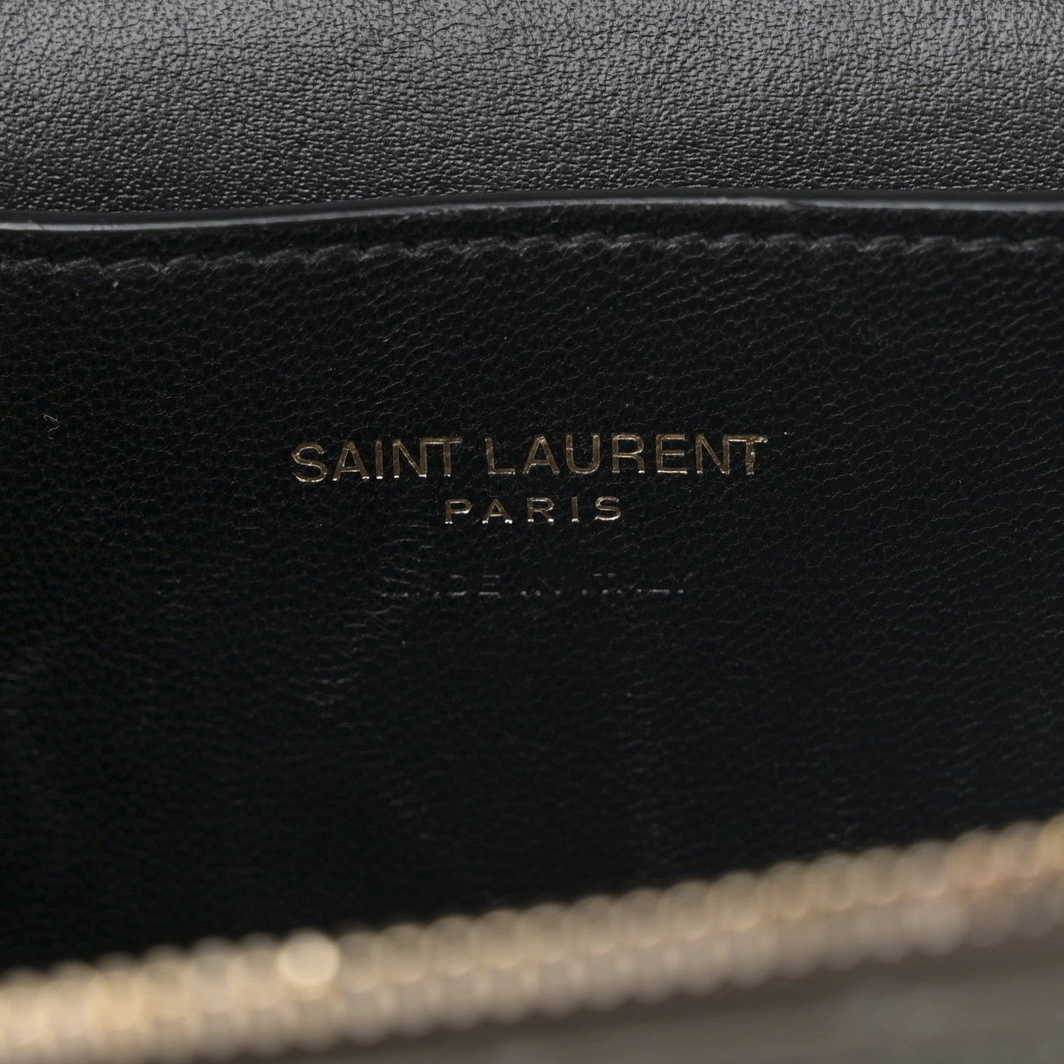 Saint Laurent Lambskin Quilted Mini Gaby Vanity Case Light Musk 6 of 12