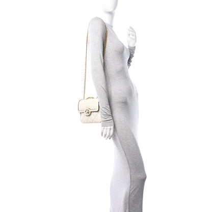 Gucci Calfskin Quilted Small Deco Shoulder Bag Mystic White 2 of 14