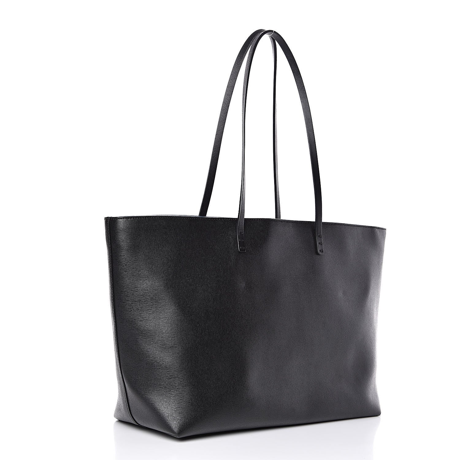 Fendi Vitello Elite Cuoio Monster Buggies Medium Roll Tote Black Multicolor Blue Cobalto 3 of 12