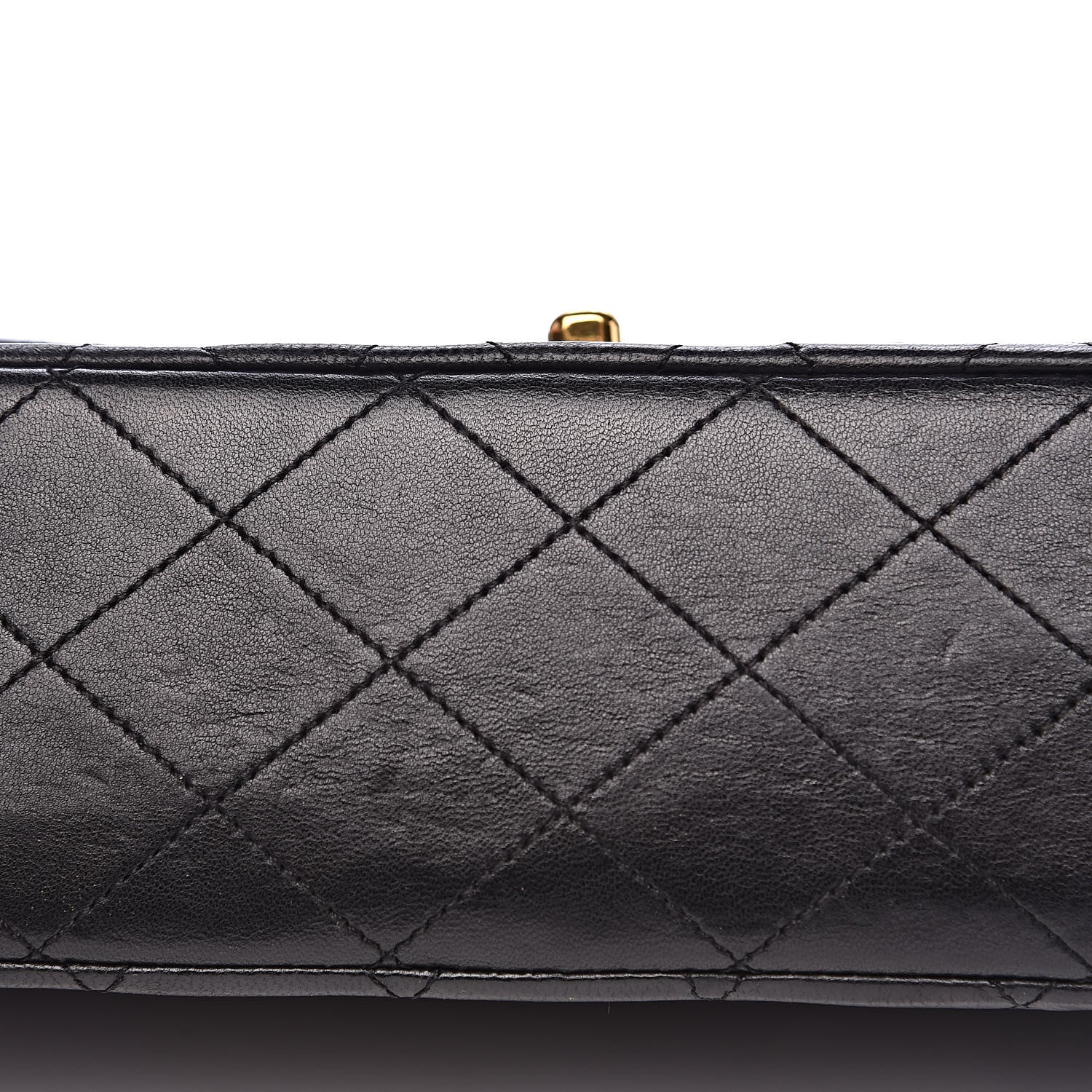 Chanel Lambskin Quilted Medium Double Flap Black 10 of 15
