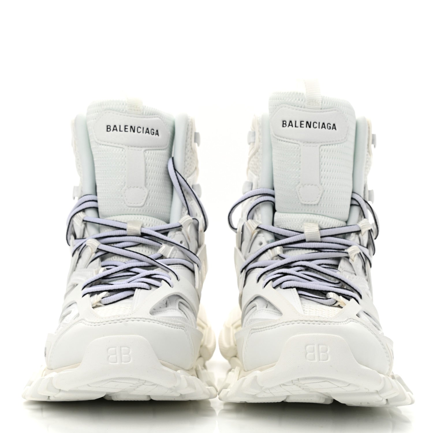 Balenciaga Mesh Nylon Womens Track Hike Sneakers 39 White 2 of 8