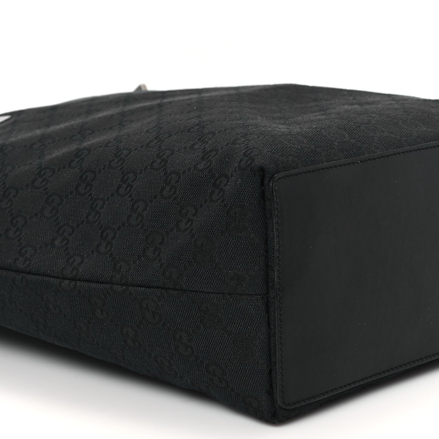 Monogram Bucket Tote Black