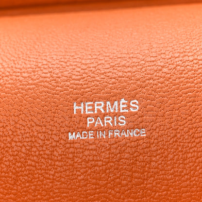 Hermes Taurillon Clemence Jypsiere 31 Orange 11 of 21