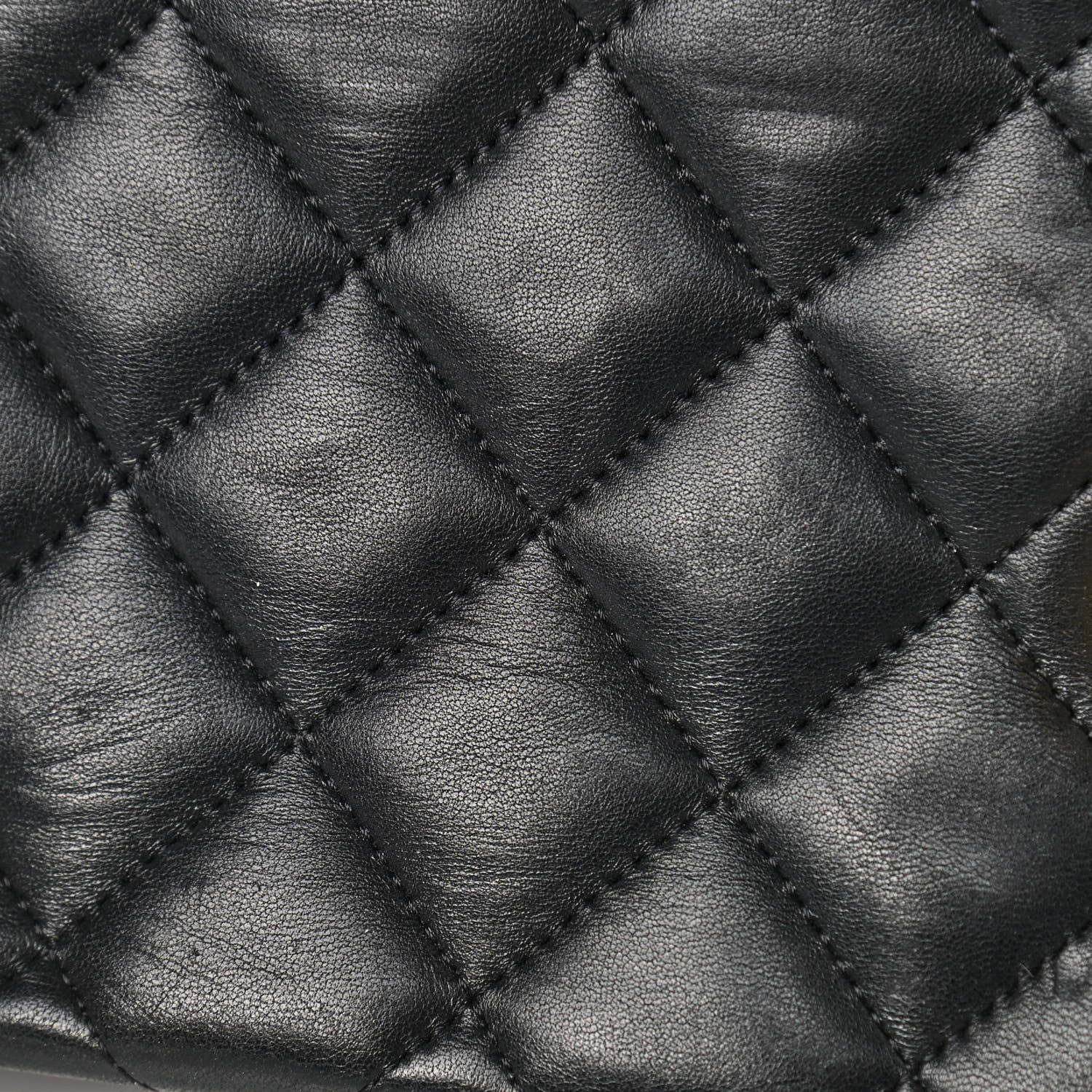 Chanel Lambskin Quilted Jumbo Double Flap Black 17 of 19