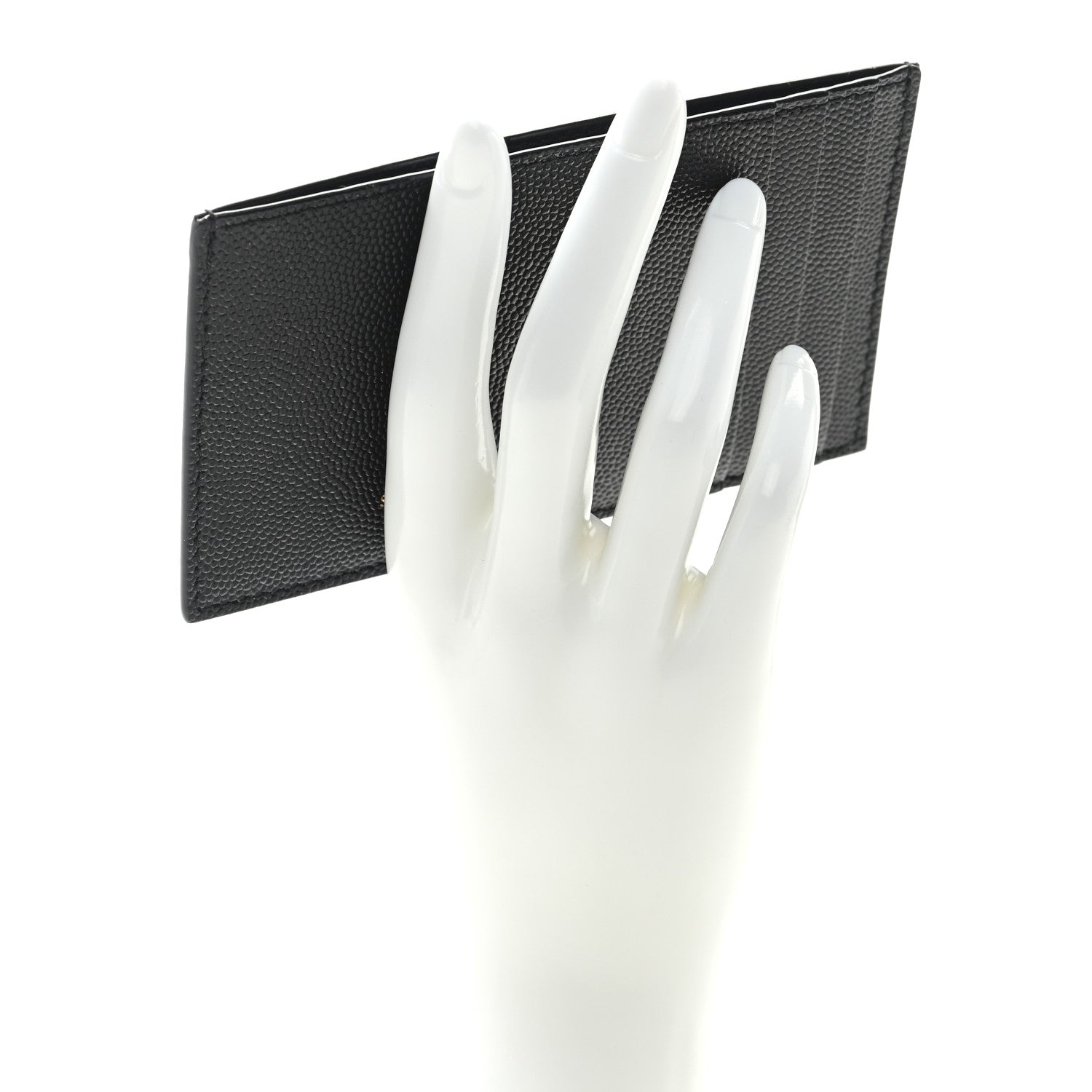 Saint Laurent Grain de Poudre 5 Fragments Card Holder Black 2 of 6