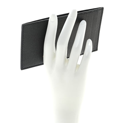 Saint Laurent Grain de Poudre 5 Fragments Card Holder Black 2 of 6