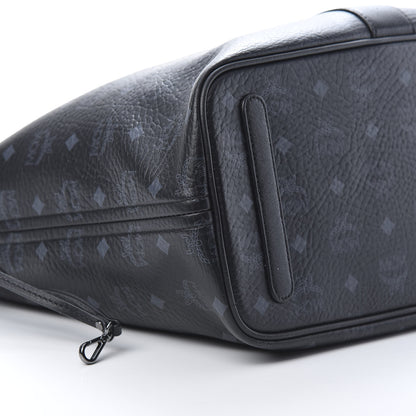 MCM Visetos Medium Liz Reversible Shopper Tote Black 11 of 15