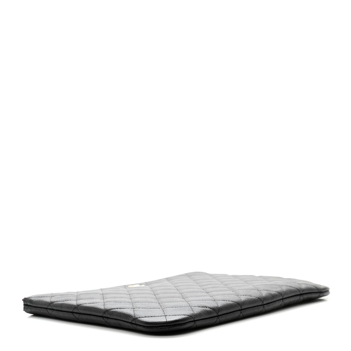 Caviar Quilted Medium Cosmetic Case Black