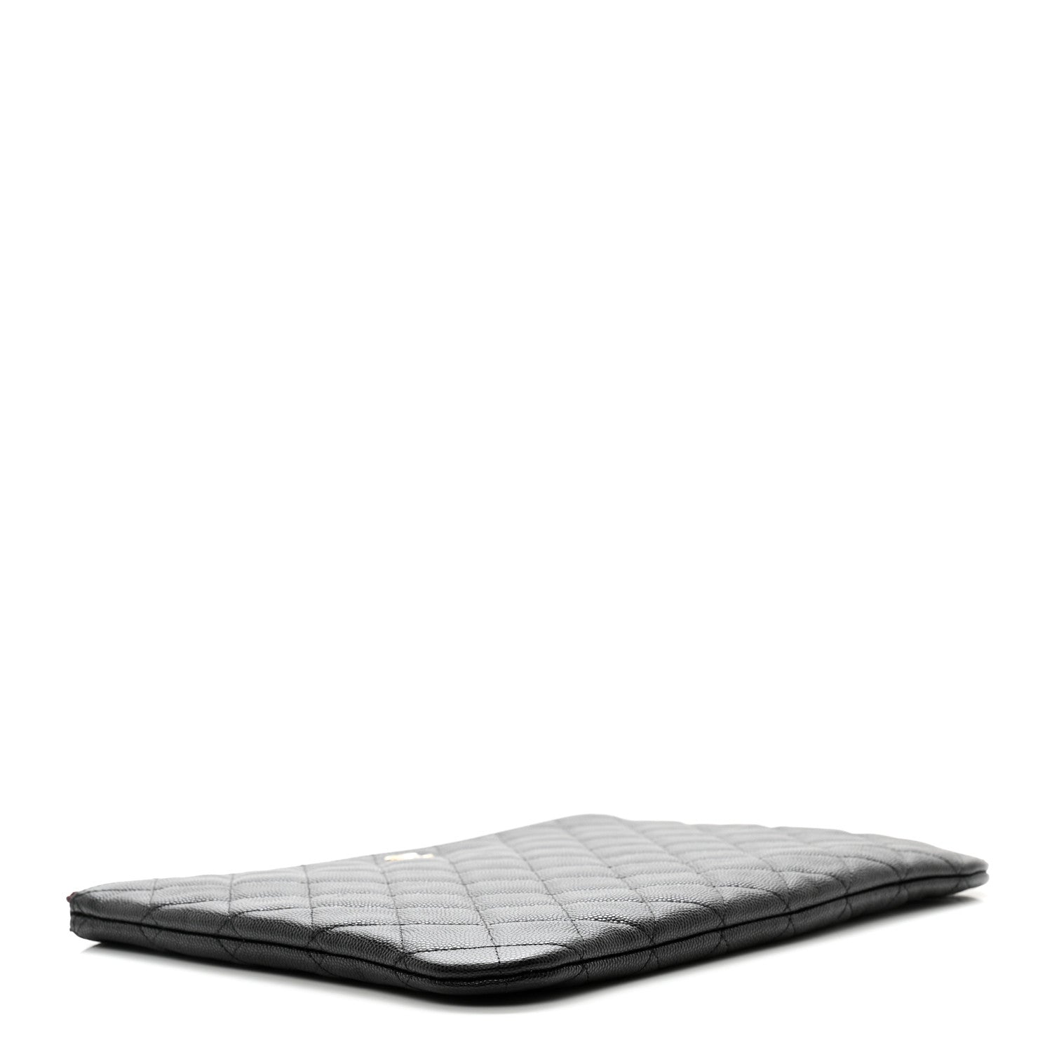 Chanel Caviar Quilted Medium Cosmetic Case Black 4 of 8