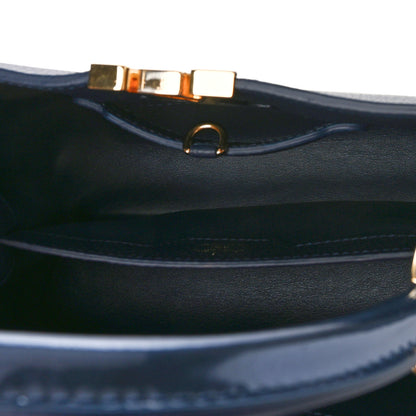 Louis Vuitton Taurillon Flower Chain Capucines MM Navy 5 of 9