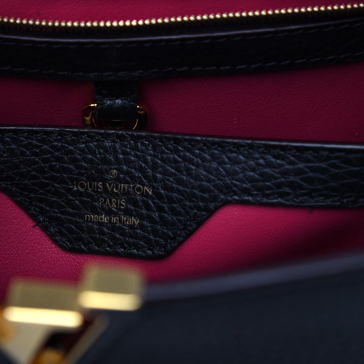 Louis Vuitton Taurillon Capucines BB Black 6 of 8