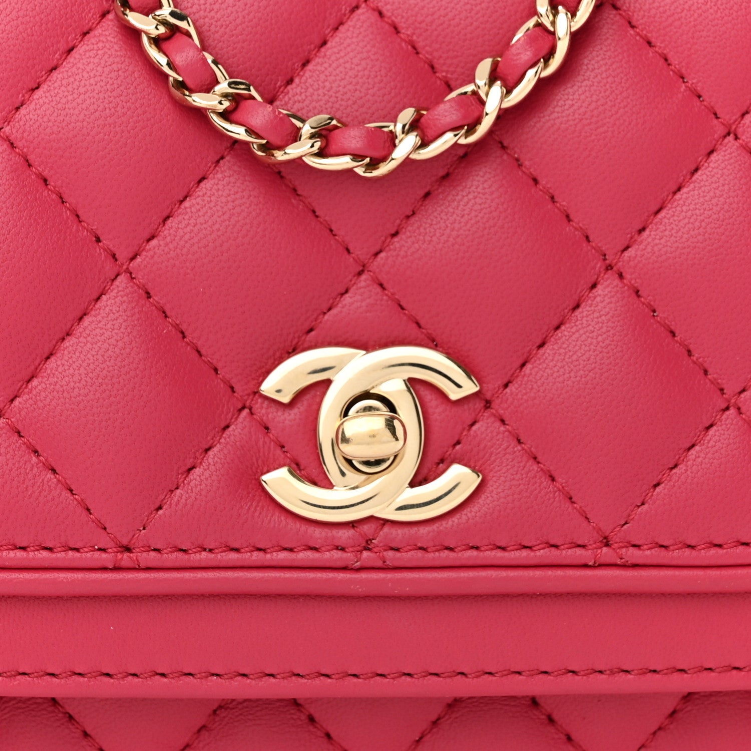 Chanel Lambskin Quilted Small Lovely Day Flap Pink 8 of 11