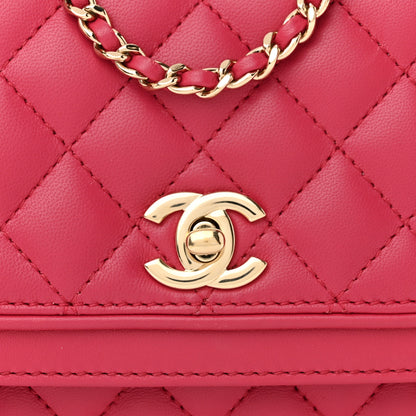 Chanel Lambskin Quilted Small Lovely Day Flap Pink 8 of 11