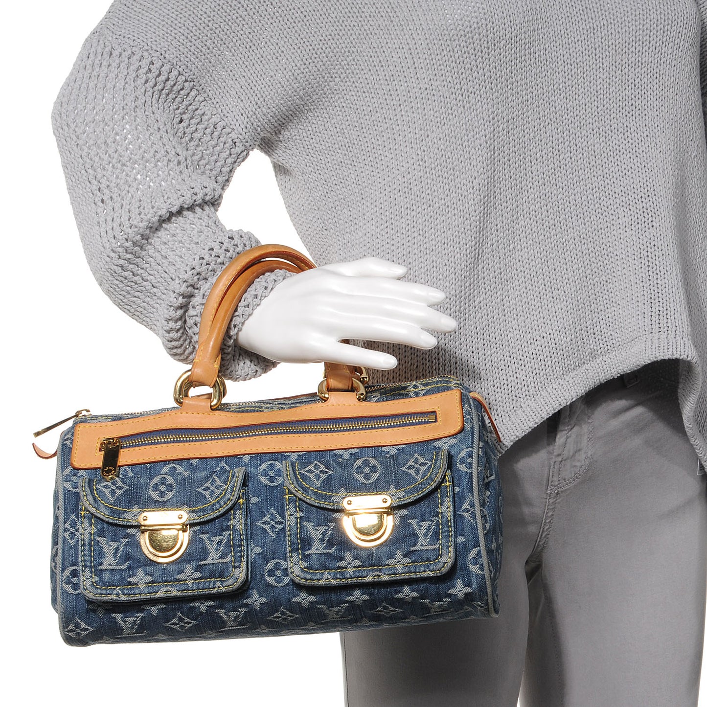 Monogram Denim Neo Speedy Blue