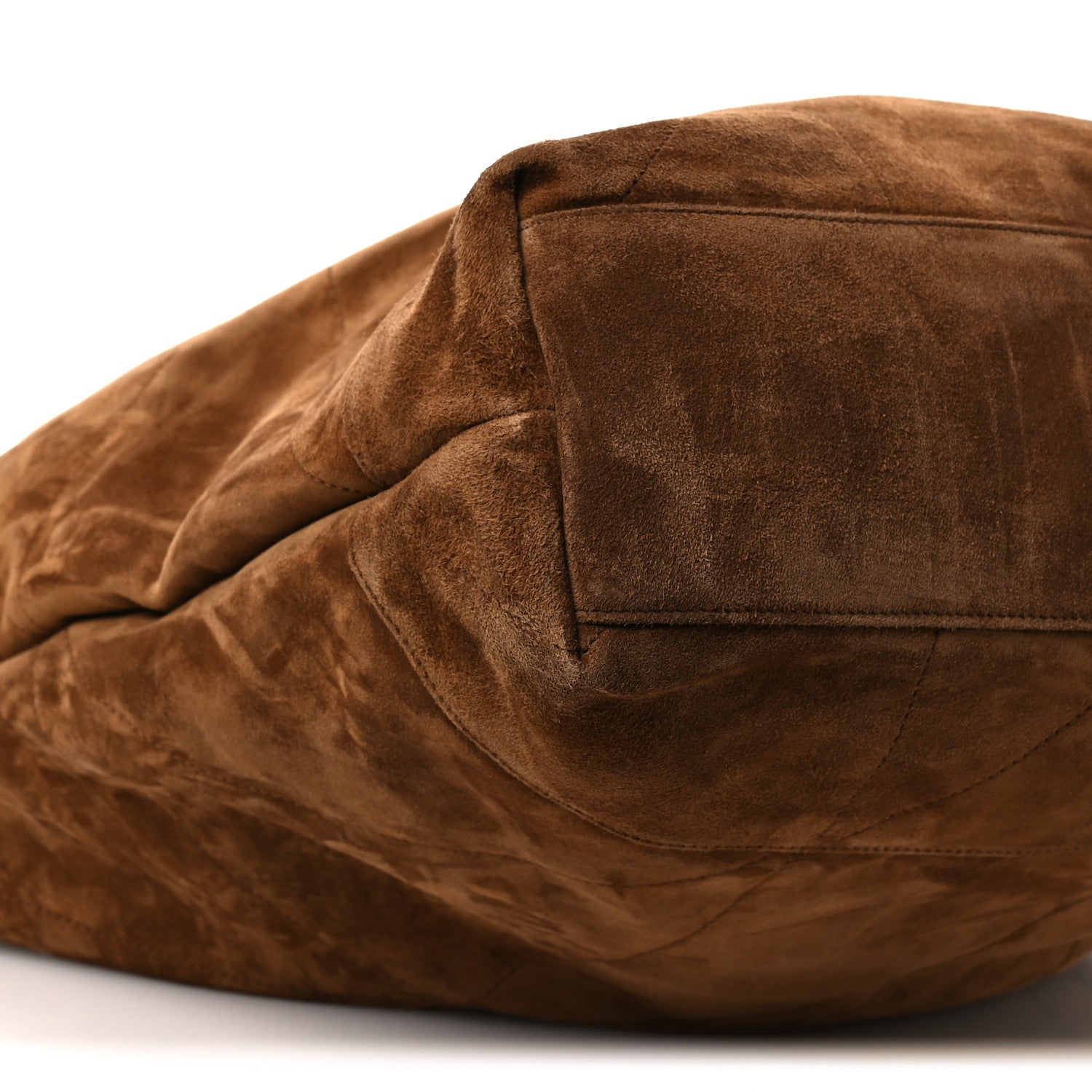 Saint Laurent Suede Monogram Large Jamie Pochon Caramel Cognac 10 of 12