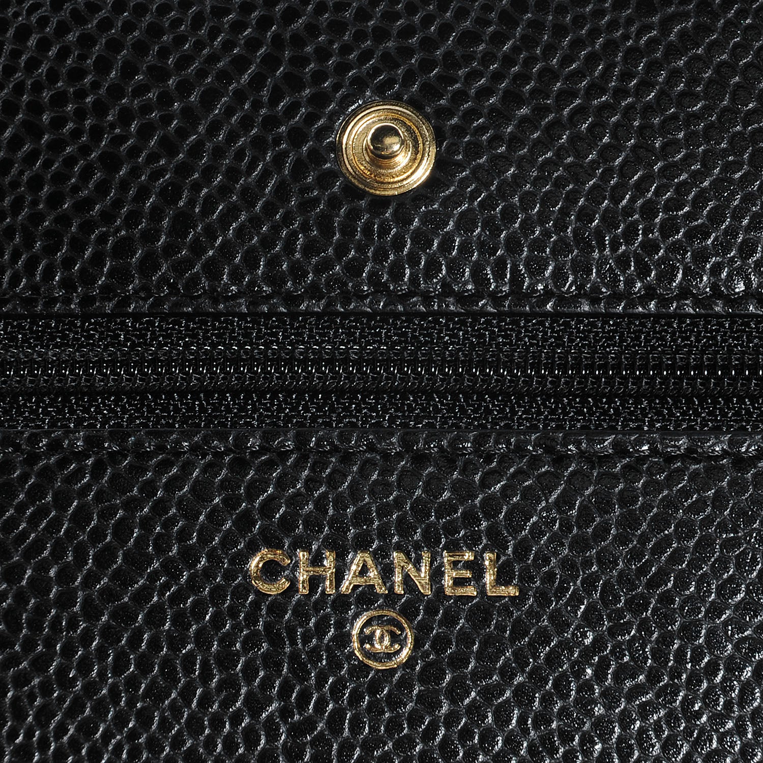 Chanel Caviar Quilted Wallet On Chain WOC Black 6 of 9