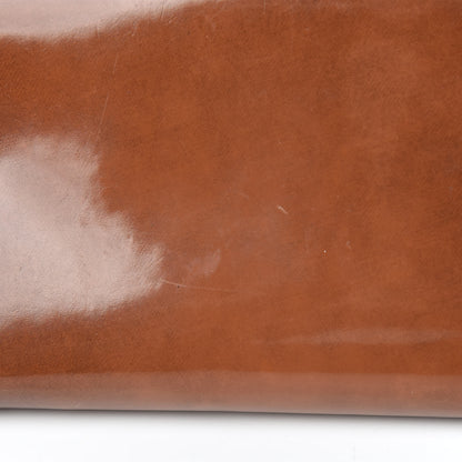 Prada Vernice Zip Around Wallet Brown 11 of 14
