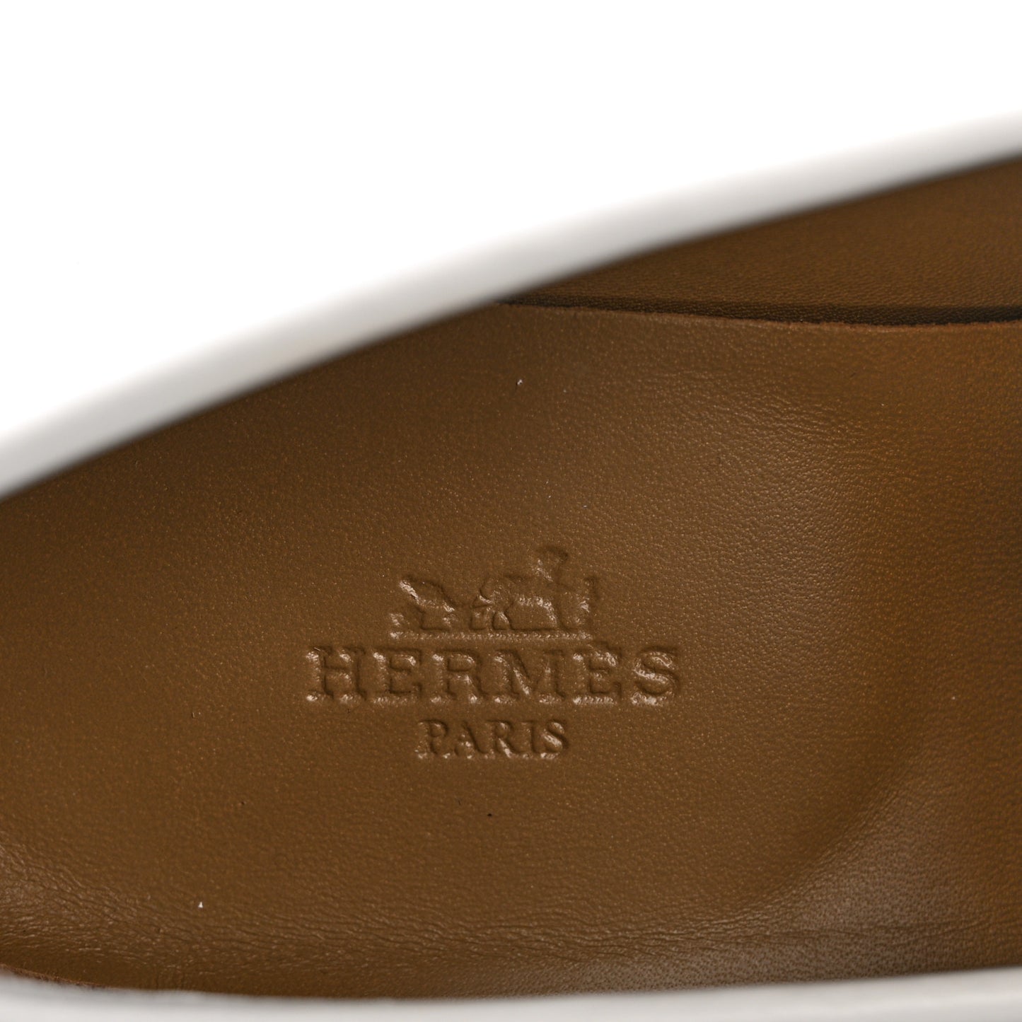 Calfskin Womens Paris Loafers 37 White