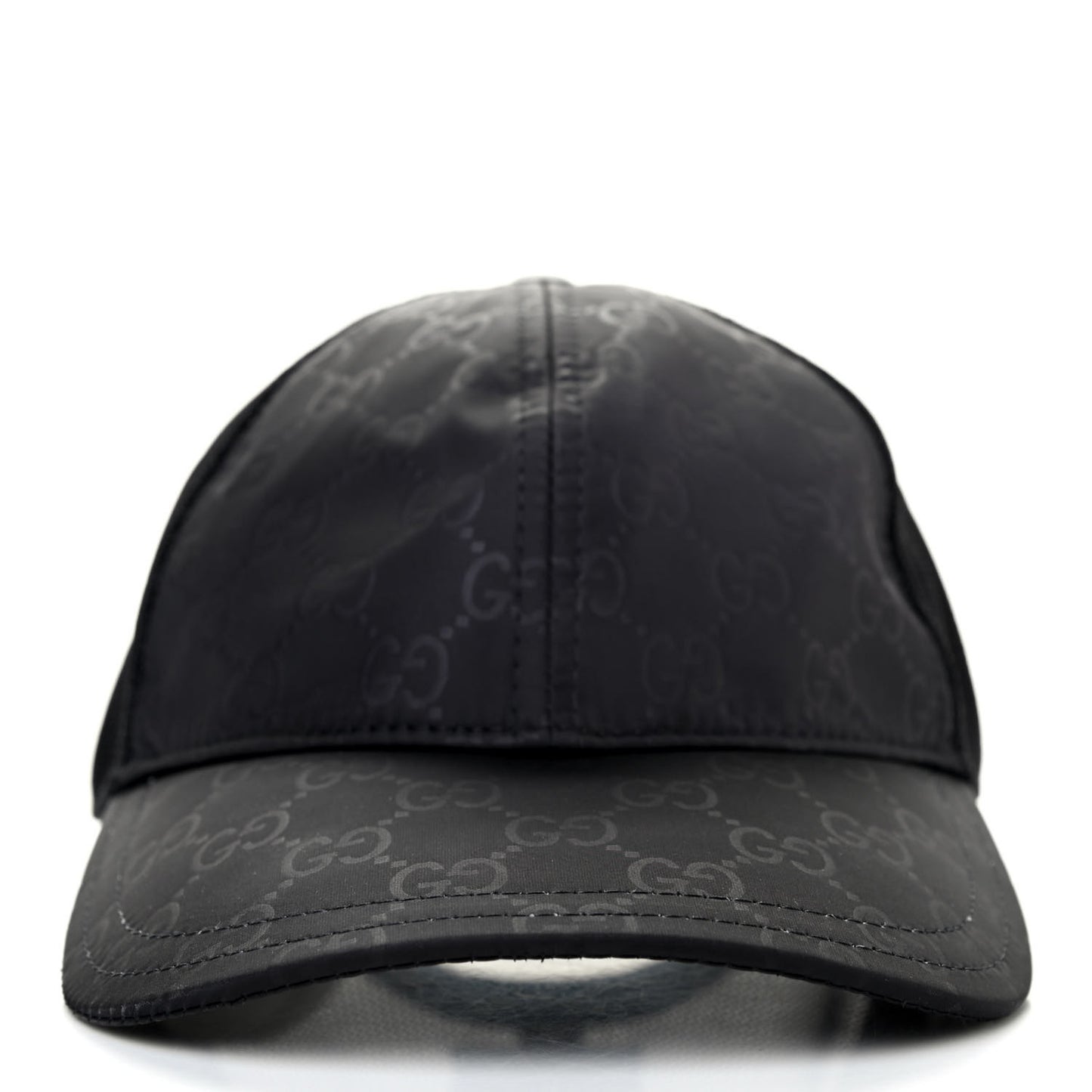 Nylon Monogram Baseball Hat M Black