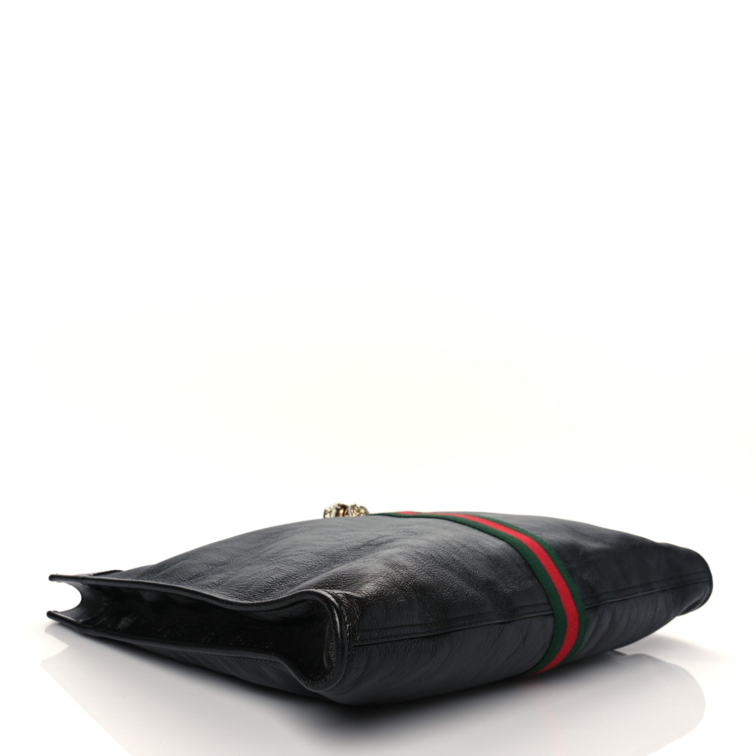 Gucci Calfskin Large Rajah Chain Tote Black 5 of 11