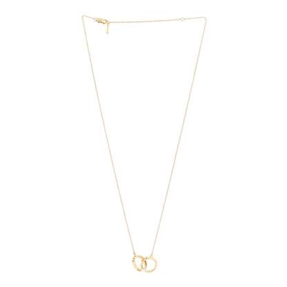 Tiffany 18K Yellow Gold Interlocking Atlas Open Pendant Necklace 3 of 6