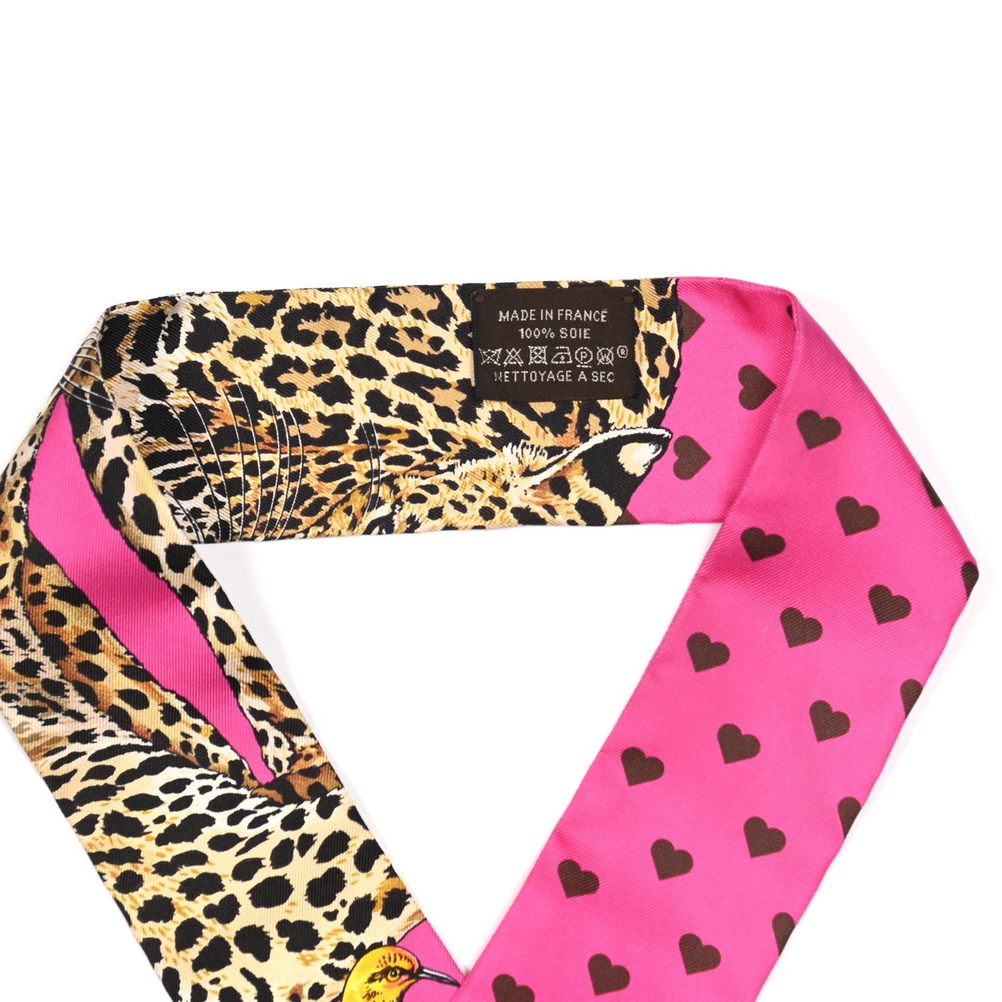 Silk Jungle Love Love Twilly Rose Vif Bleu Roy