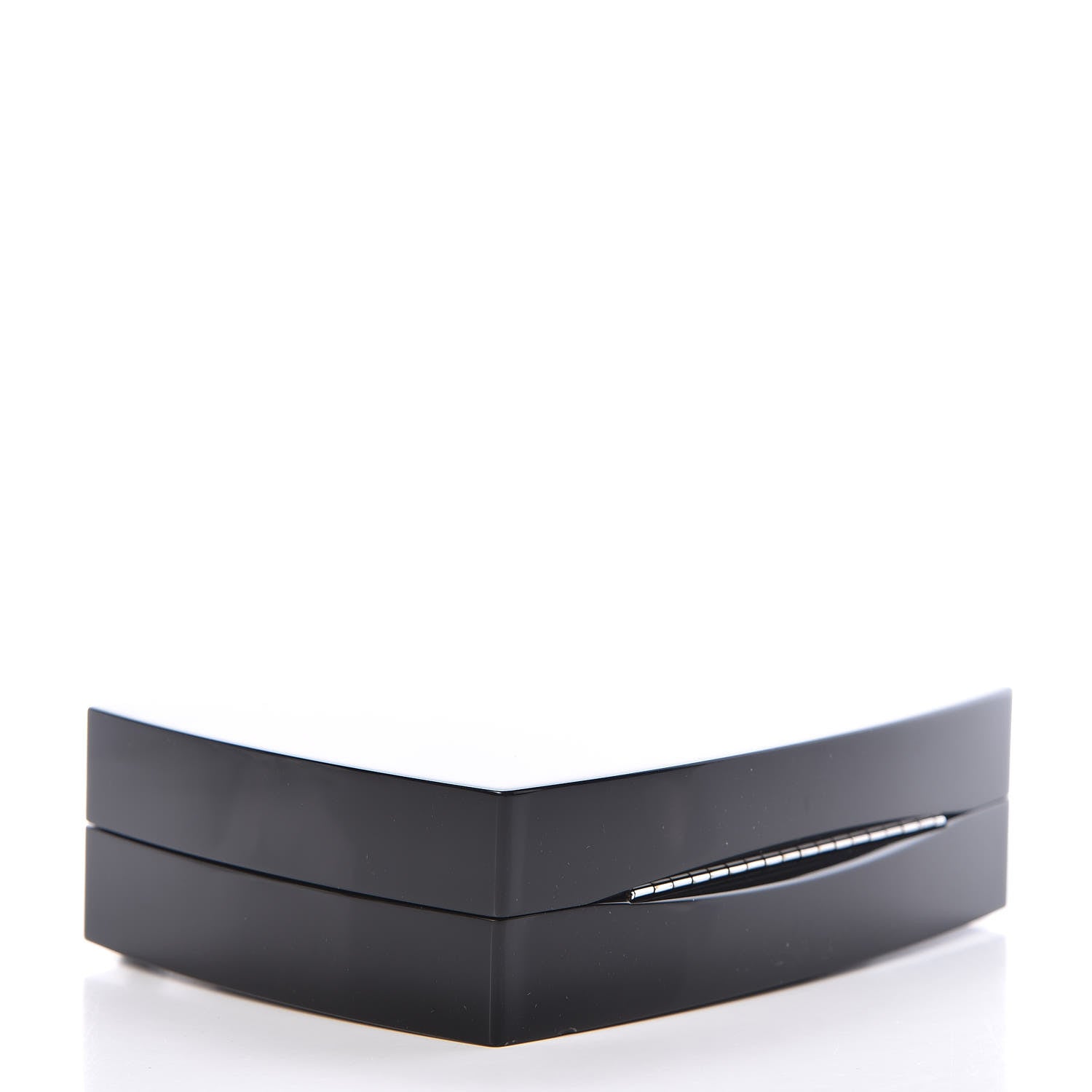 Chanel Plexiglass Compact Box Clutch Black 4 of 9