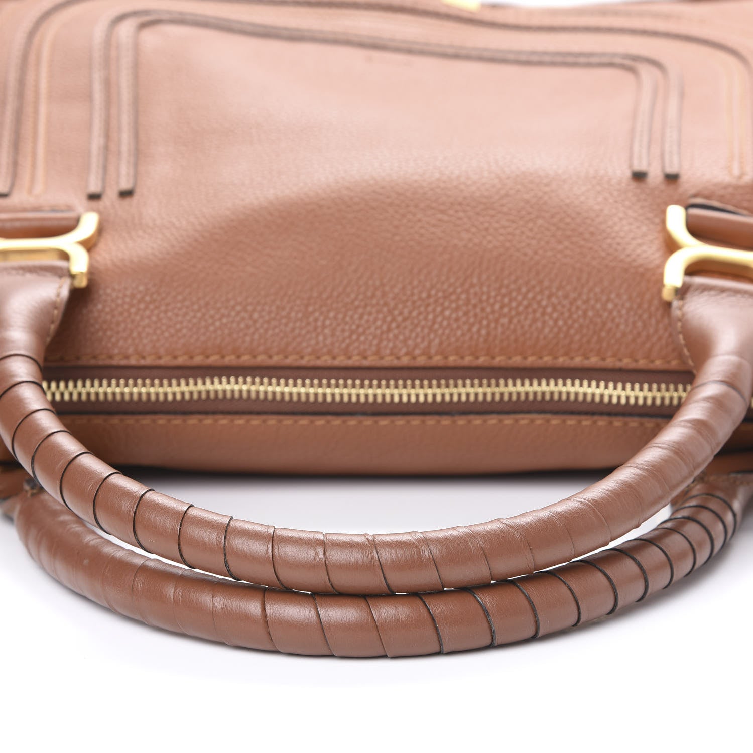 Chloe Calfskin Large Marcie Satchel Tan 11 of 13
