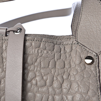 Jimmy Choo Grained Calfskin Studded Lockett Shopper Tote Moonstone 8 of 15