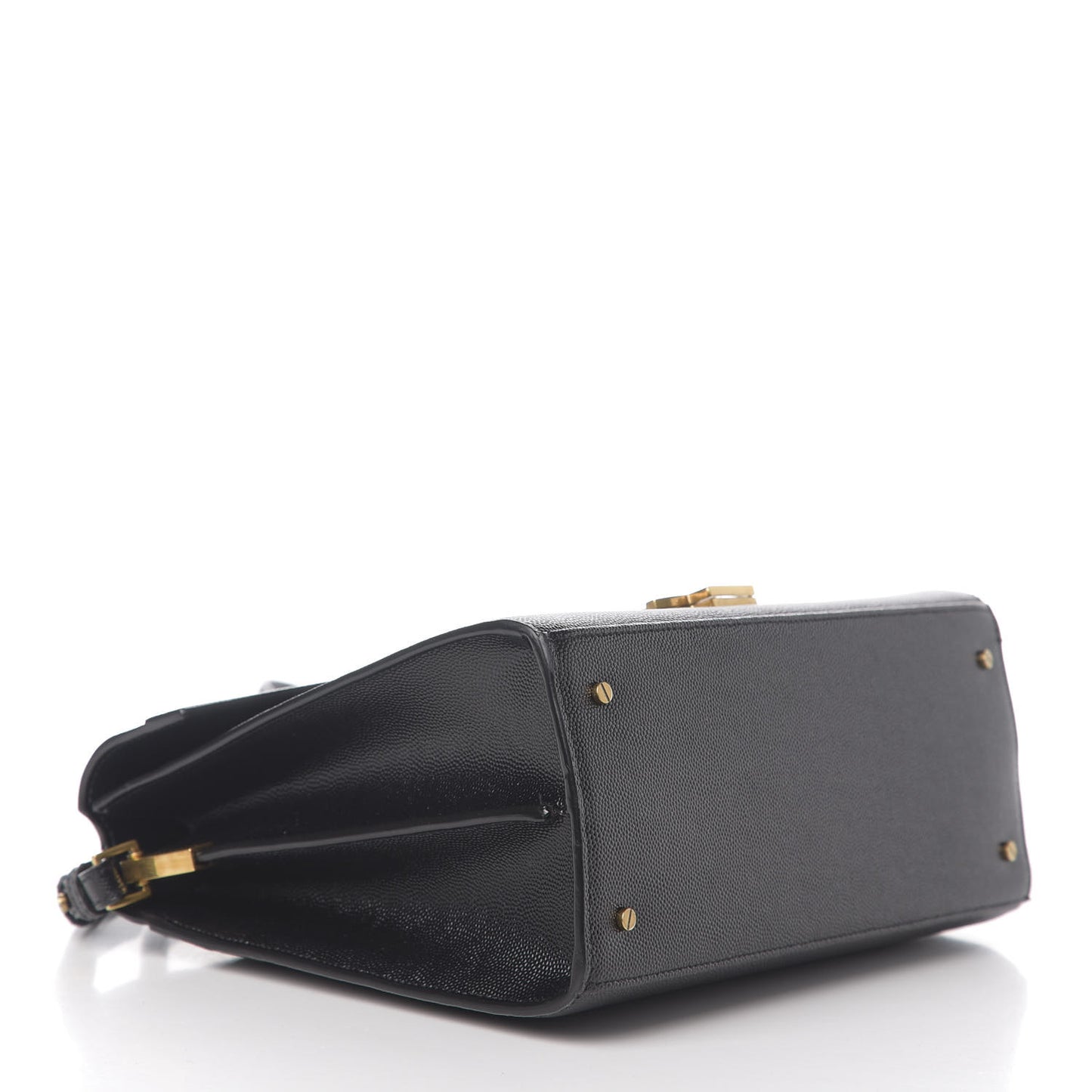 Grain de Poudre Medium Classic Monogram Cassandra Top Handle Black Rouge Legion