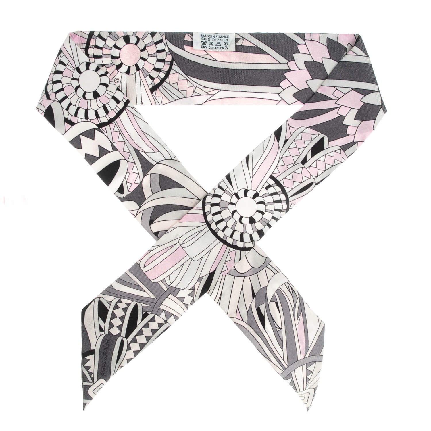 Hermes Silk Les Flots Du Cheval Twilly 1 of 6