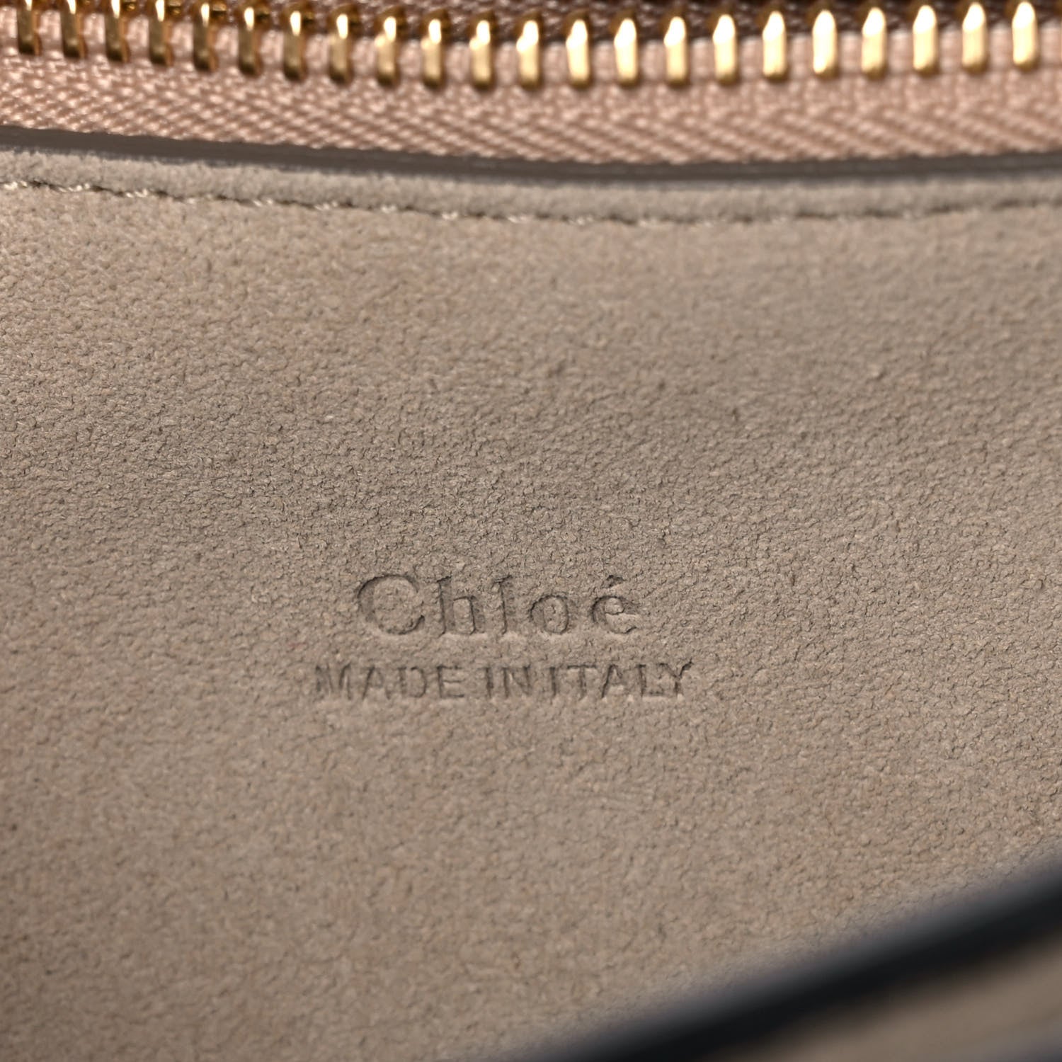 Chloe Suede Calfskin Medium Faye Shoulder Bag Carbon Grey 6 of 10