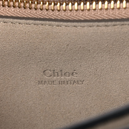 Chloe Suede Calfskin Medium Faye Shoulder Bag Carbon Grey 6 of 10