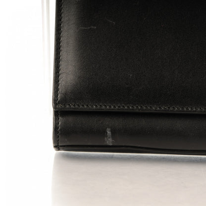 Saint Laurent Calfskin Classic Monogram Clutch Black 9 of 10