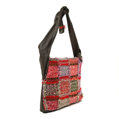 Chanel Tweed Lambskin Large Girl Bag Multicolor Khaki 2 of 10