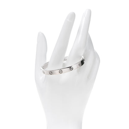 Cartier 18K White Gold LOVE Bracelet 16 2 of 7
