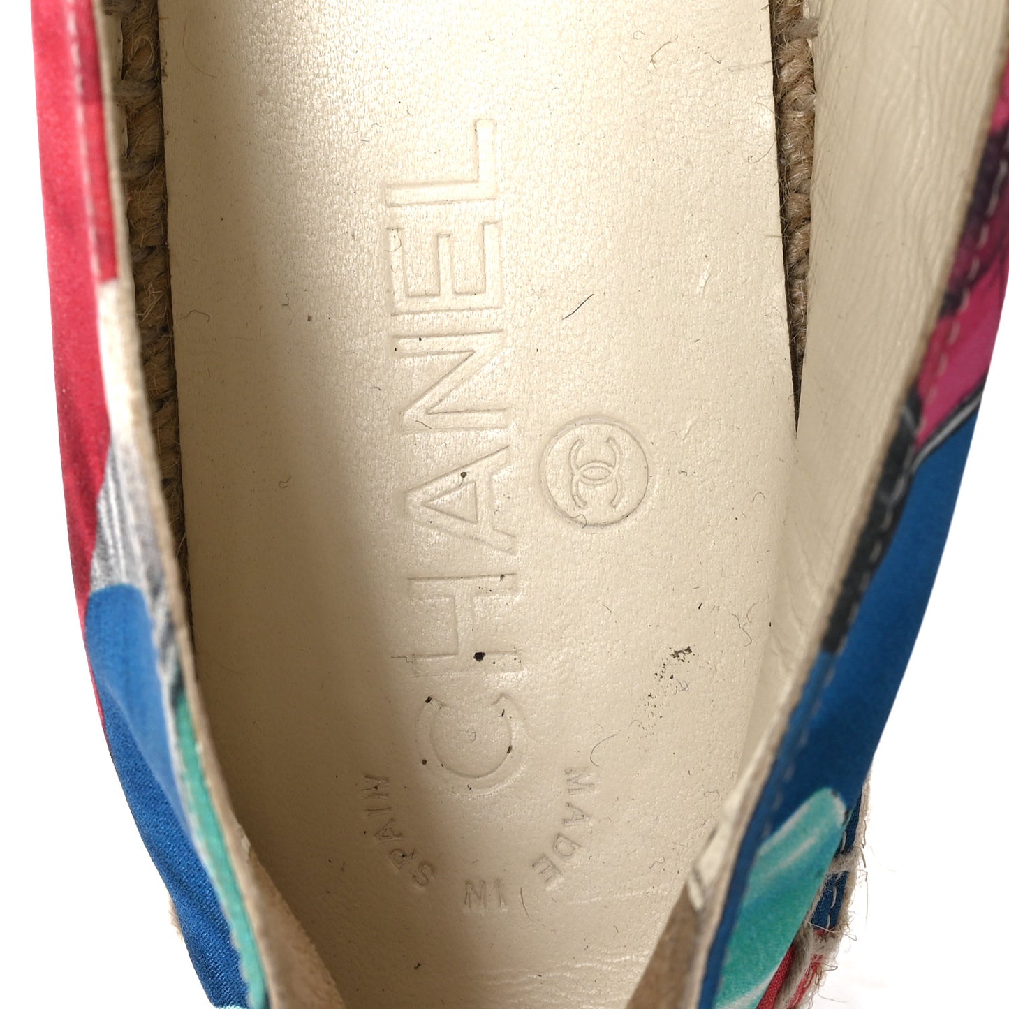 Fabric Patent CC Espadrilles 40 Multicolor Black