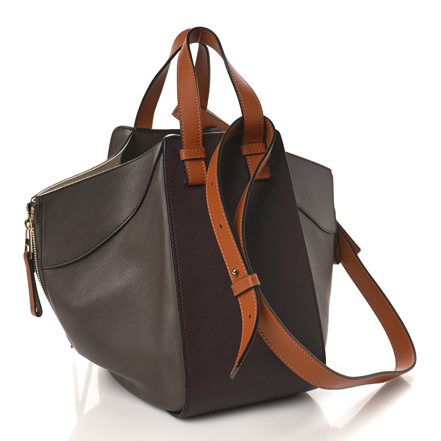 Loewe Calfskin Small Hammock Shoulder Bag Oxblood Tan 3 of 9